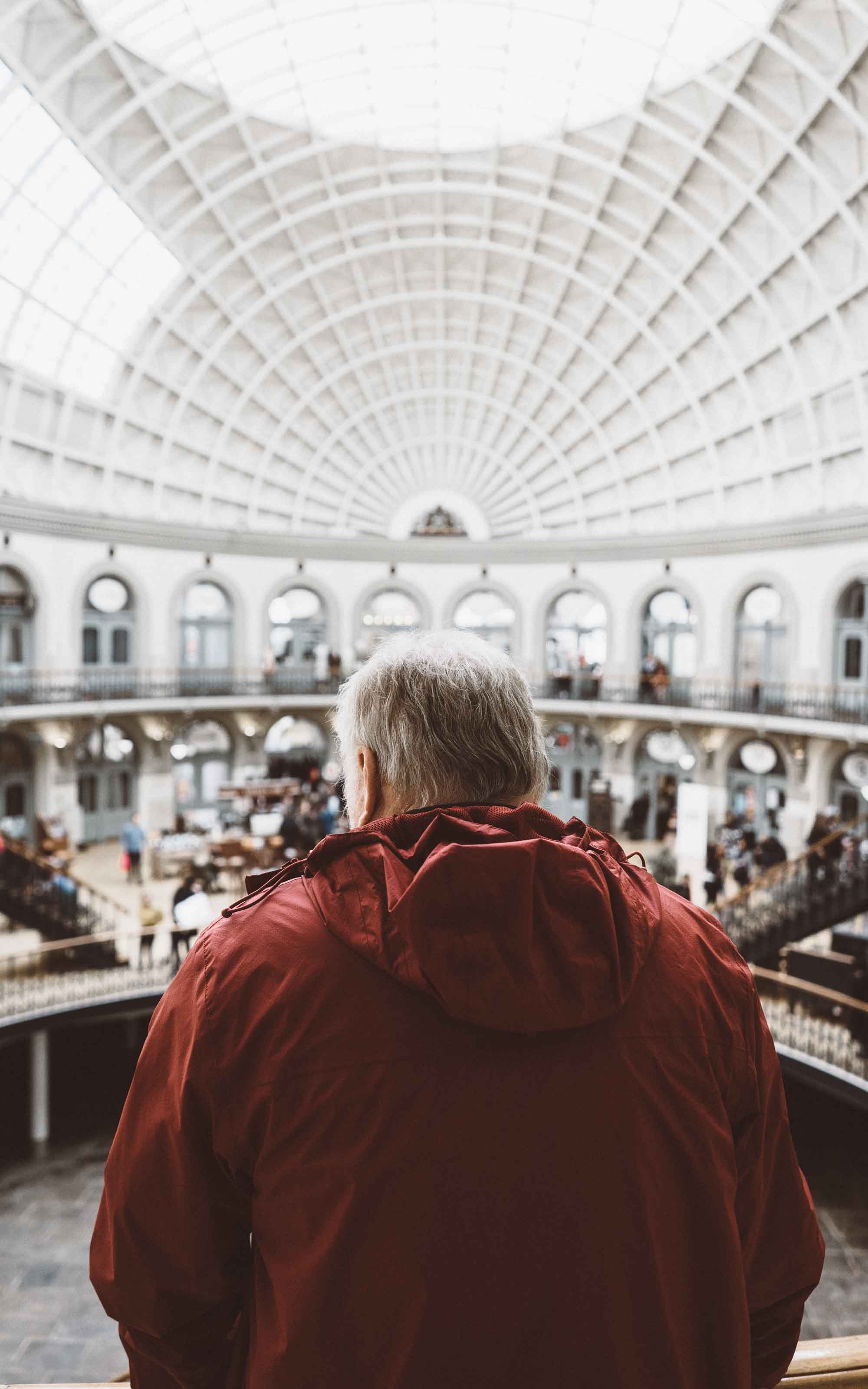 Picture of a volunteer working at the museum